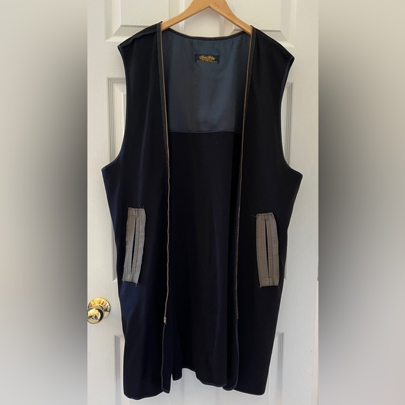 Brooks Brothers 100% Wool Liner ONLY For Trench Coat Zipper 54" Chest 41” Long - Picture 1 of 8